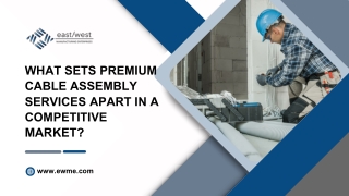 What Sets Premium Cable Assembly Services Apart in a Competitive Market