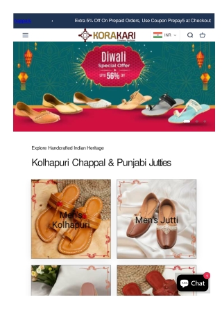 Korakari – India’s Trusted Kolhapuri Chappal Brand | Handcrafted Leather Footwea