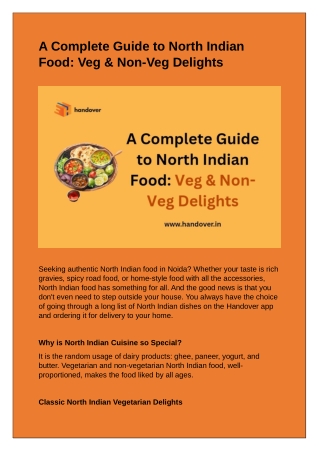 Handover-A Complete Guide to North Indian Food