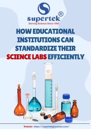 How Educational Institutions Can Standardize Their Science Labs Efficiently