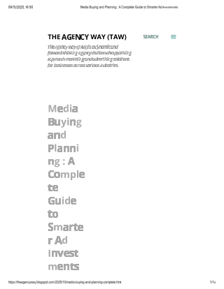 Media Buying and Planning : A Complete Guide to Smarter Ad Investments