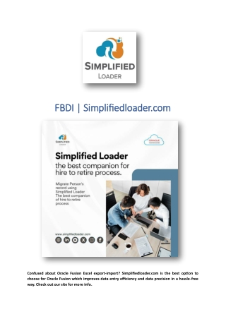 FBDI | Simplifiedloader.com