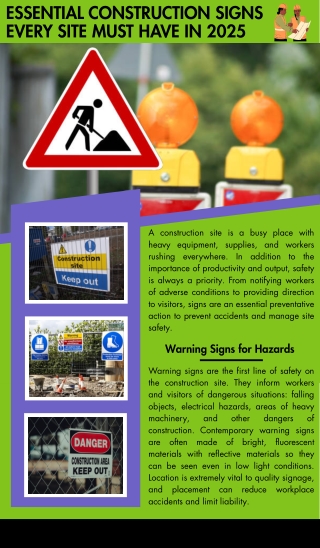 Essential Construction Signs Every Site Must Have in 2025