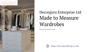 Elegant Made to Measure Wardrobes by Decorguru Enterprise Ltd