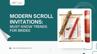 Modern Scroll Invitations: Must-Know Trends for Brides