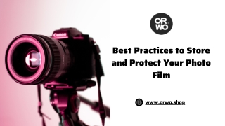 Best Practices to Store and Protect Your Photo Film