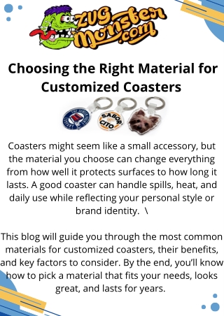 Premium Customized Coasters – Personalize Your Space with Style