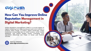 How Can You Improve Online Reputation Management in Digital Marketing
