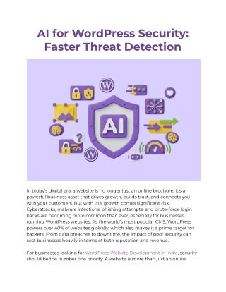 AI for WordPress Security_ Faster Threat Detection