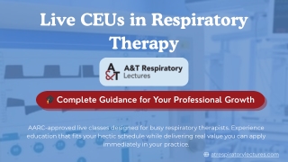 Find Your Respiratory Ethics CEUs with AT Respiratory Lectures