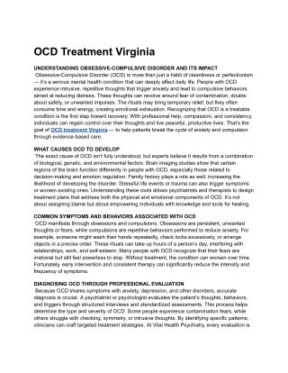 OCD Treatment Virginia