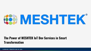 The Power of MESHTEK IoT Dev Services in Smart Transformation
