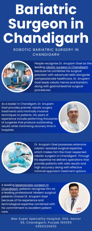Bariatric Surgeon in Chandigarh with Experience