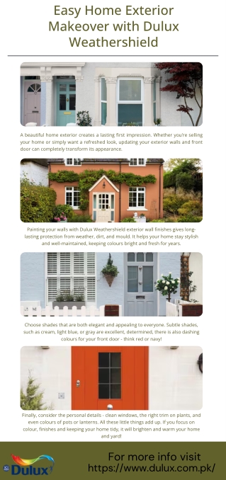 Easy Home Exterior Makeover with Dulux Weathershield