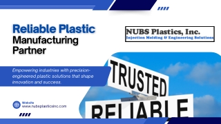 Reliable Plastic Manufacturing Partner