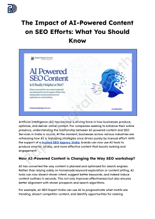 The Impact of AI-Powered Content on SEO Efforts_ What You Should Know