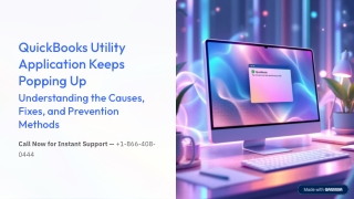 QuickBooks Utility Application Keeps Popping Up? Here’s How to Stop It