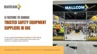 5 Factors to Choose Trusted Safety Equipment Suppliers in UAE
