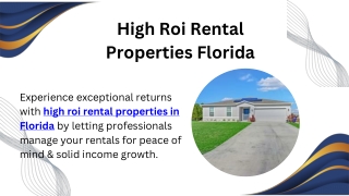 High Roi Rental Properties Florida