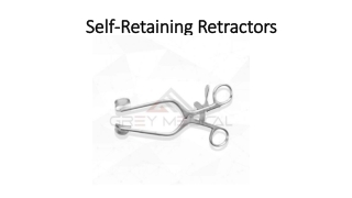 self retaining retractors