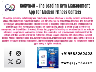 GoGym4U - The Ultimate Gym Management App for Fitness Businesses
