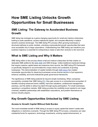Unlock Growth Opportunities for Small Businesses Today