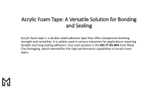 A Versatile Solution for Bonding and Sealing