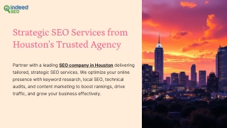 Strategic SEO Services from Houston's Trusted Agency
