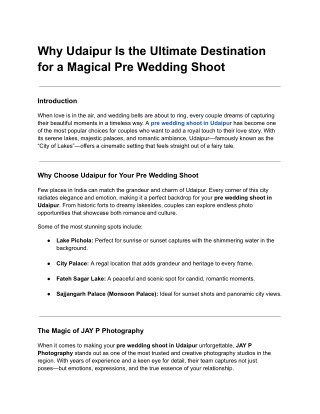 pre wedding shoot in Udaipur