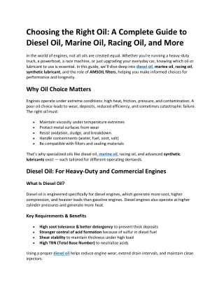 Choosing the Right Oil(blog)
