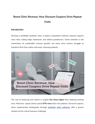 Boost Clinic Revenue_ How Discount Coupons Drive Repeat Visits