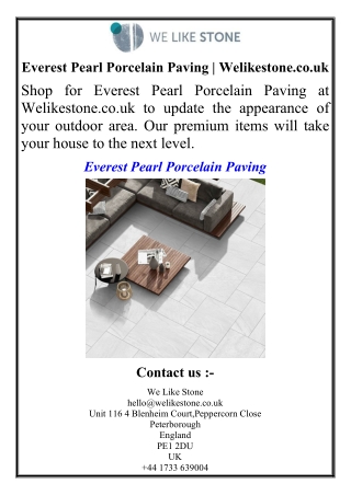 Everest Pearl Porcelain Paving | Welikestone.co.uk