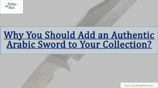 Why You Should Add an Authentic Arabic Sword to Your Collection