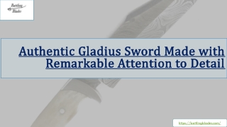 Authentic Gladius Sword Made with Remarkable Attention to Detail