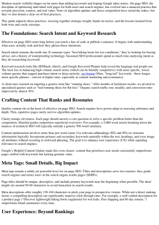 The Ultimate Guide to On-Page SEO Best Practices