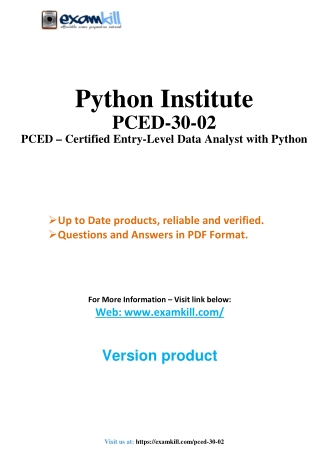 PCED-30-02 – Professional Cloud Developer Certification | Practice Test PDF (Que
