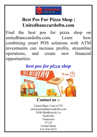 Best Pos For Pizza Shop | Unitedbanccardoftn.com