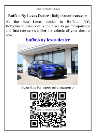 Buffalo Ny Lexus Dealer Bobjohnsonlexus.com