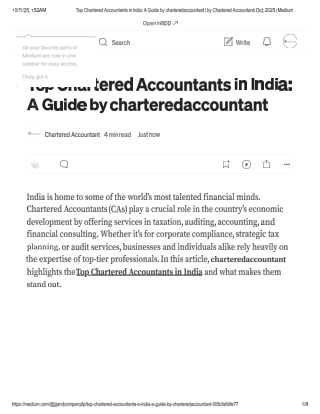 Top chartered accountants in India