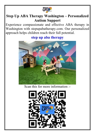 Step Up ABA Therapy Washington  Personalized Autism Support
