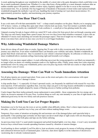 Travel Tips for Managing Sudden Window Damage On-the-Go.