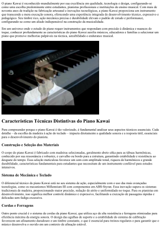 Piano Kawai segredo para tocar com emoção e técnica aperfeiçoadas