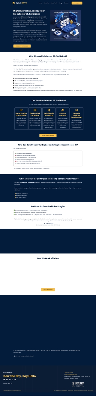 Digital Marketing Agency Near Me in Sector 28, Faridabad - digitalHATS