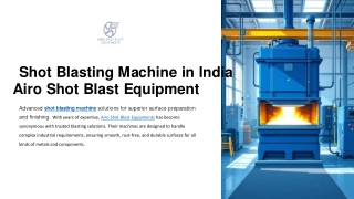 Shot Blasting Machine Manufacturers in India - Airo Shot Blast Equipment