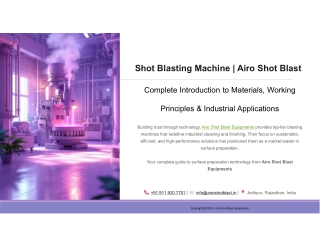 Best Shot Blasting Machine Manufacturers in India - Airo Shot Blast Equipments