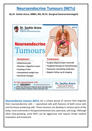 Neuroendocrine Tumours (NETs)