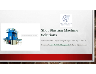 Industrial Shot Blasting Machine Solutions - Airo Shot Blast Equipments