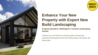 New Build Landscape in Wellington | Property Quickfix