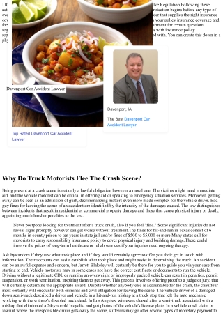 Vehicle Motorist Left The Scene Of A Mishap? Abels & Annes, P C