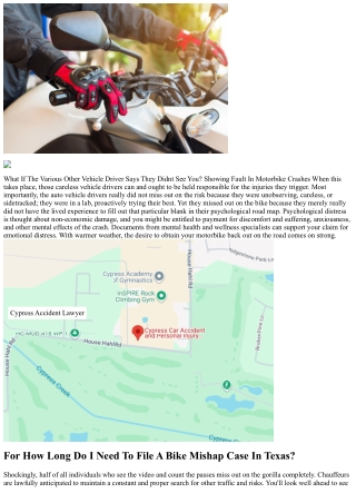 What If The Various Other Driver Says They Didnt See You? Showing Fault In Motor